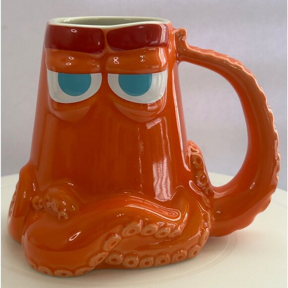 Disney Other - Disney Store Orange Octopus Grumpy Hank Mug Cup 3D Pixar Finding Dory Character